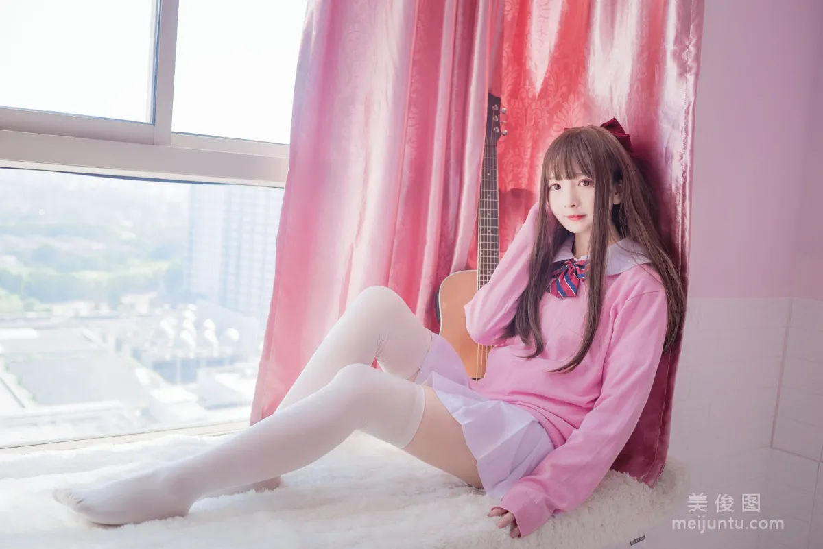 二次元美女古川kagura 《粉色JK》 寫真集 9