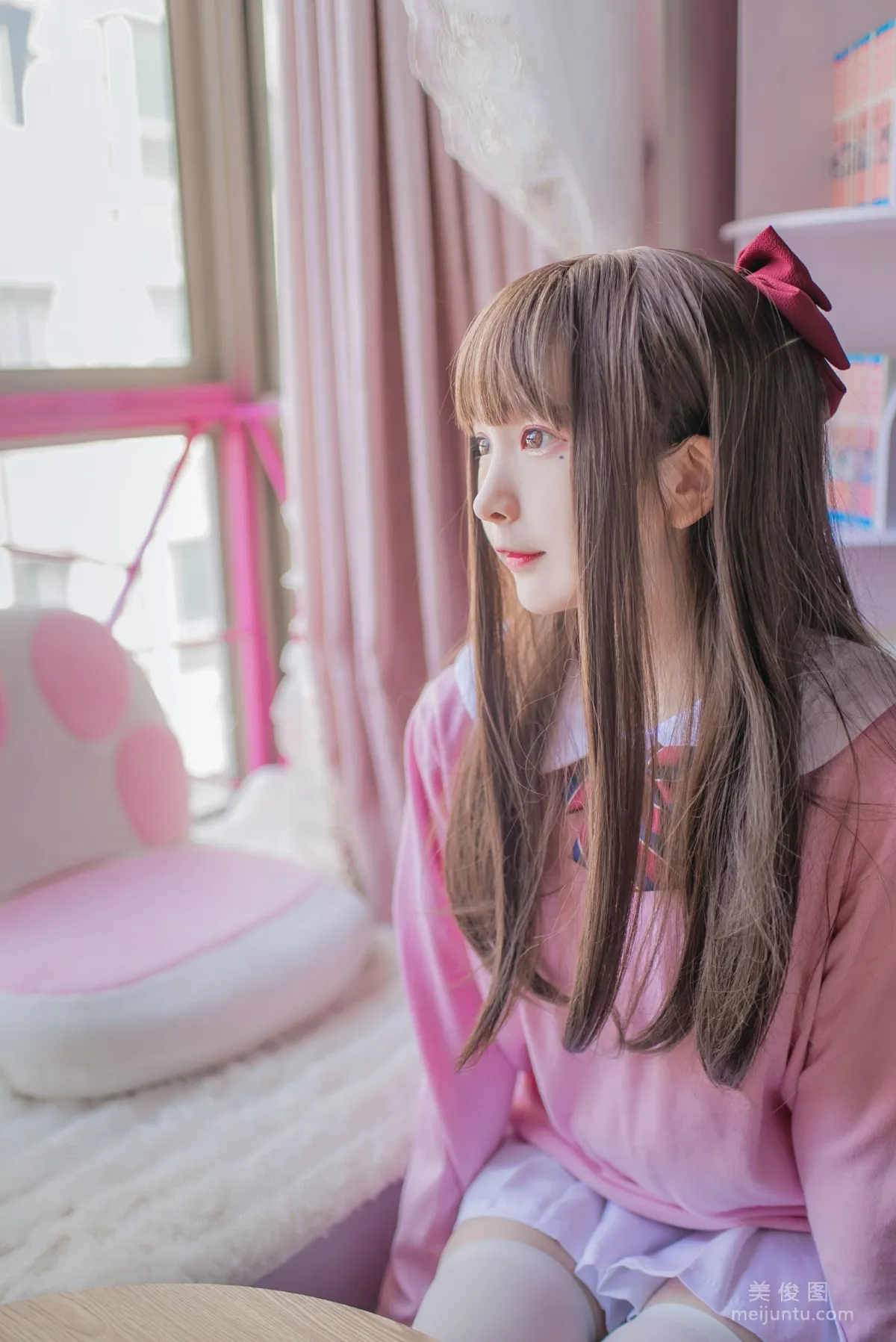 二次元美女古川kagura 《粉色JK》 寫真集 15