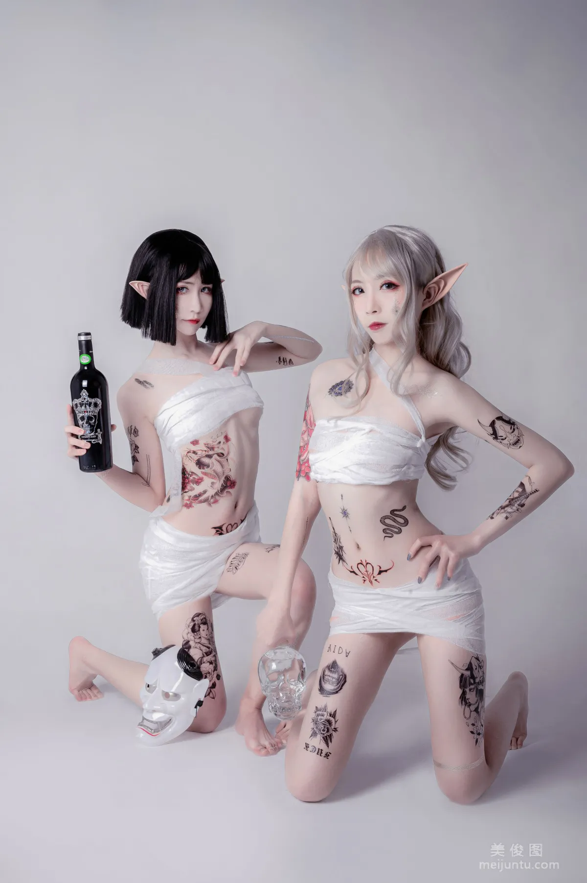 [COS福利] 動漫博主阮邑_Fairy 《綁帶和武士》 寫真集 4