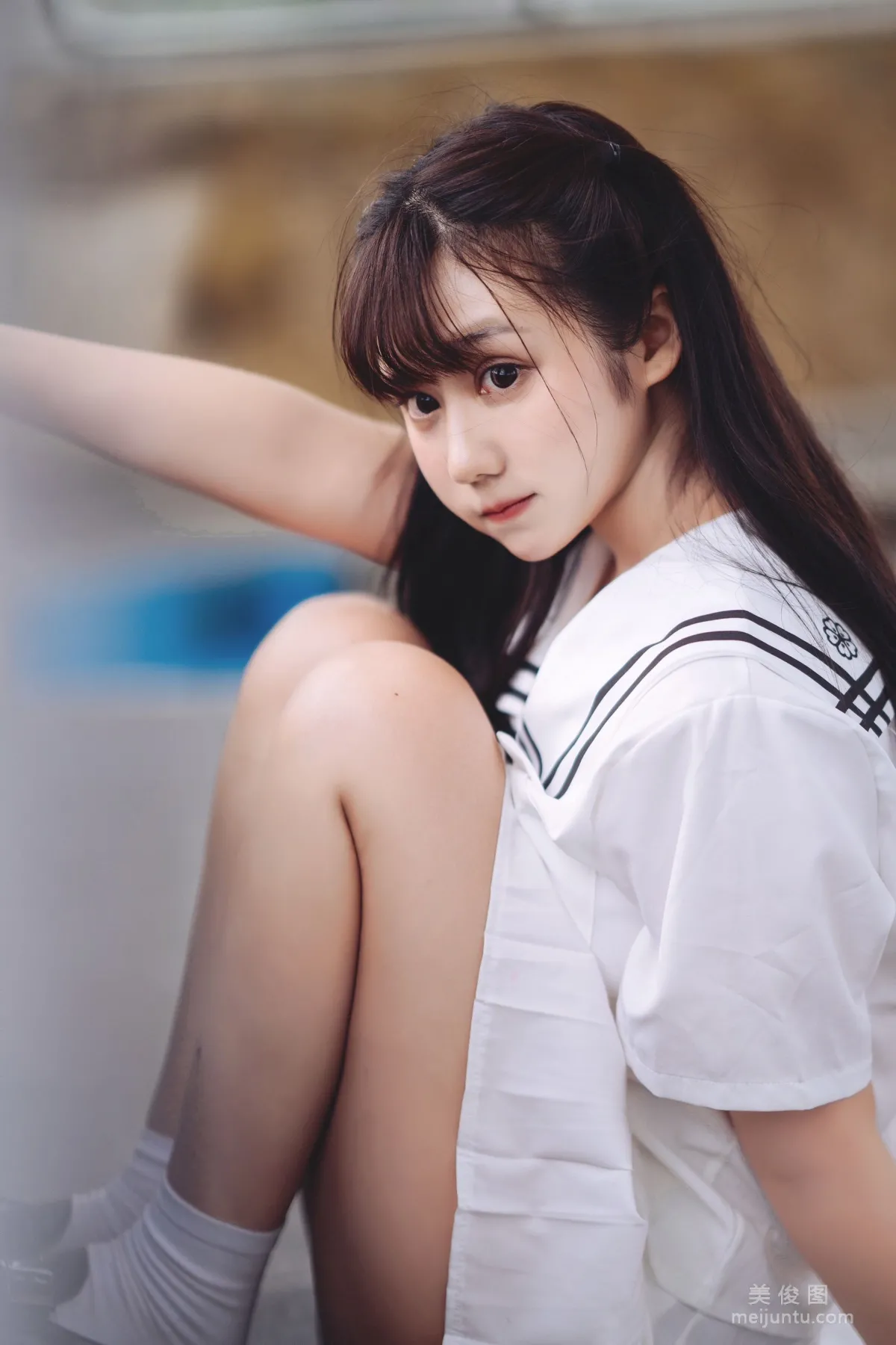 微博福利姬鏡醬 《靜夏之JK少女》 寫真集 1