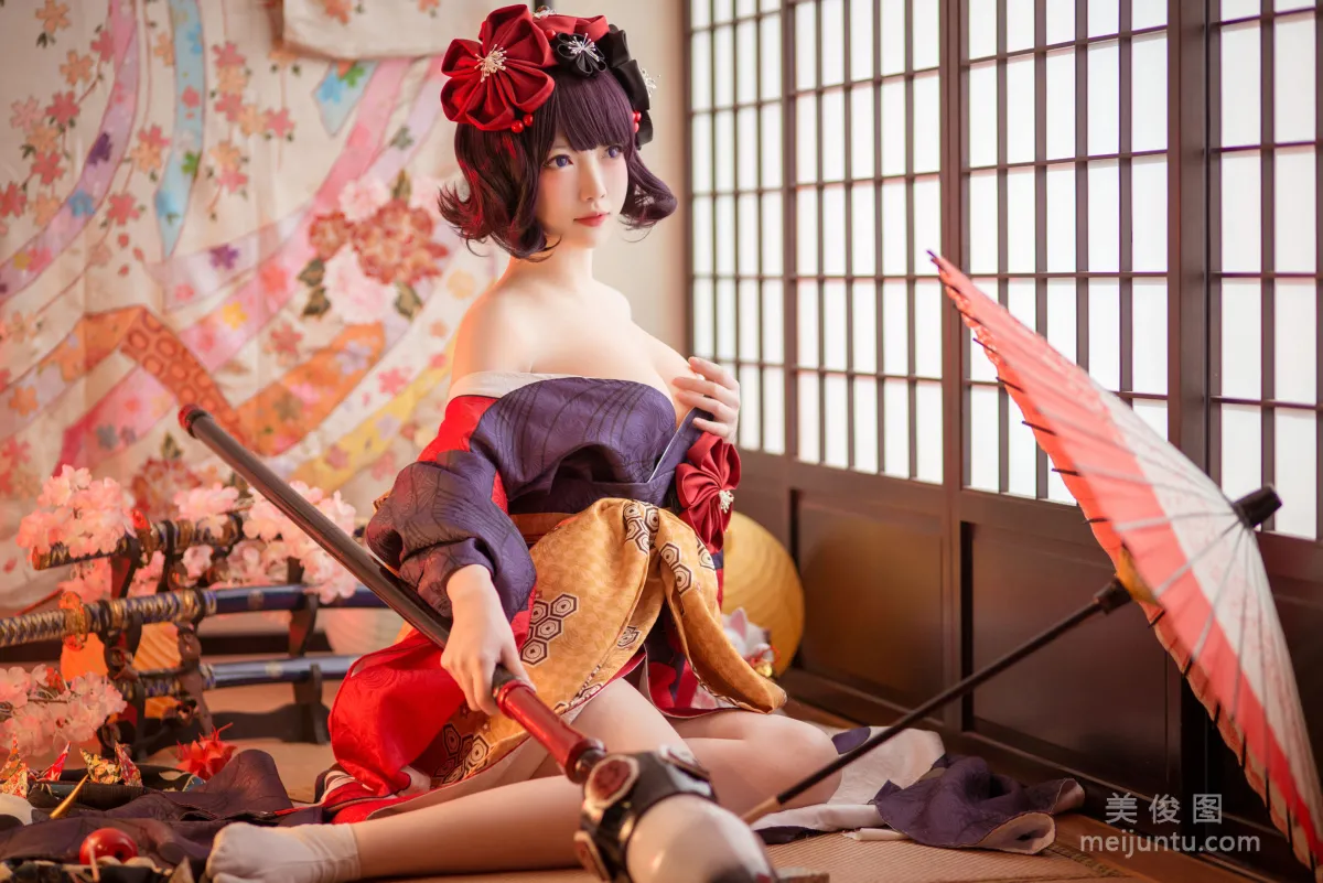 大胸萌妹妖少you1 《葛飾北齋》 寫真集 4