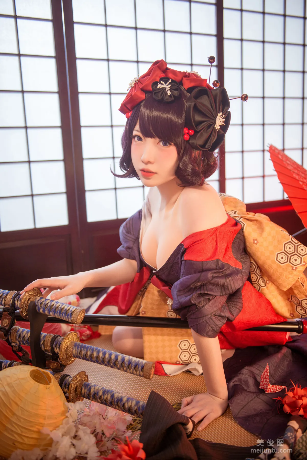 大胸萌妹妖少you1 《葛飾北齋》 寫真集 7