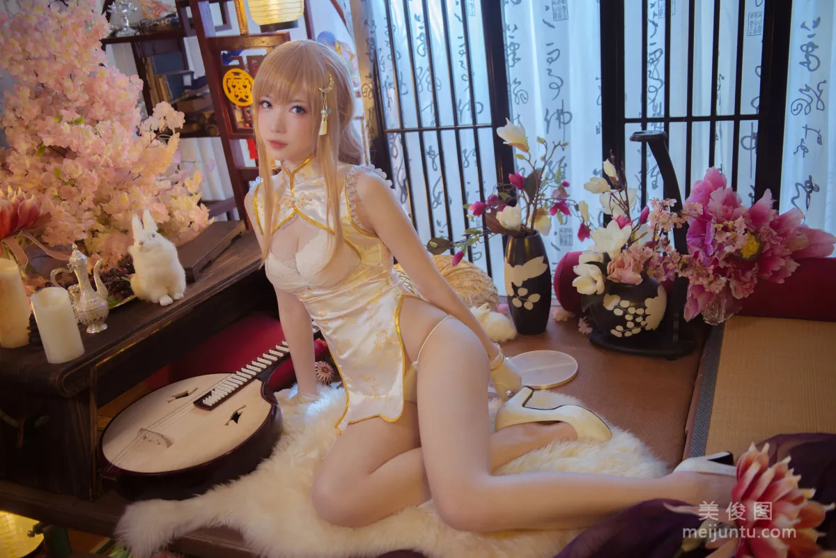 [COS福利] 大胸萌妹妖少you1 《寶钗》 寫真集 11