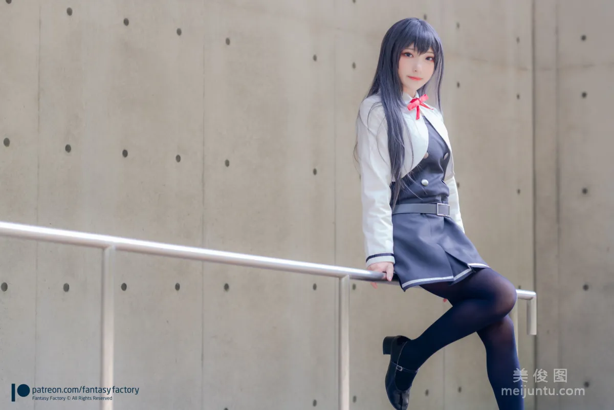 [Fantasy Factory] 小丁Cosplay 2020.01 《黑丝 和服 JK》 写真集13