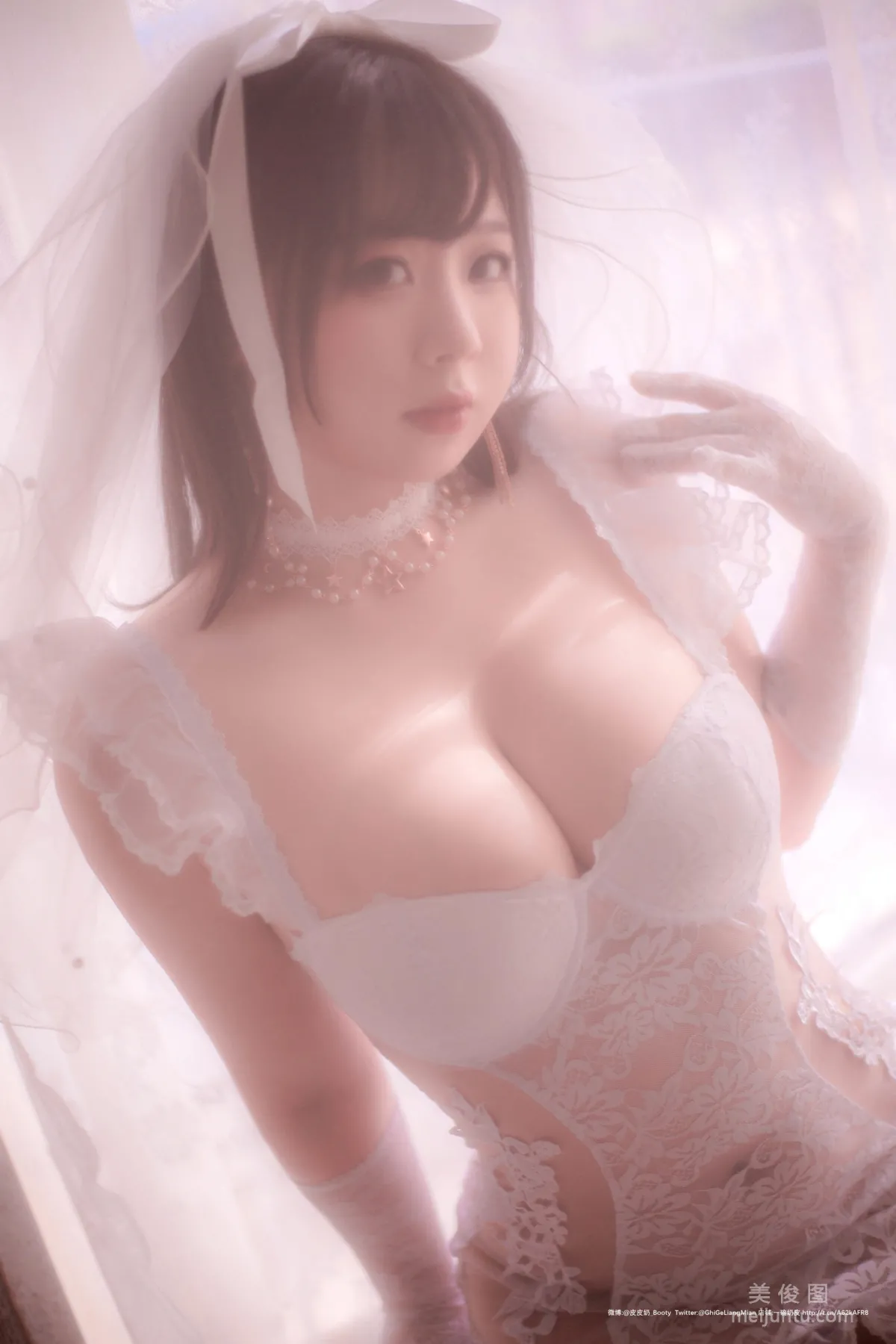 [COS福利] 皮皮奶可可愛了啦 《朦胧婚紗》 寫真集 28