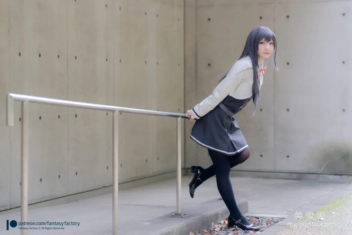 [Fantasy Factory] 小丁Cosplay 2020.01 《黑丝 和服 JK》 写真集14