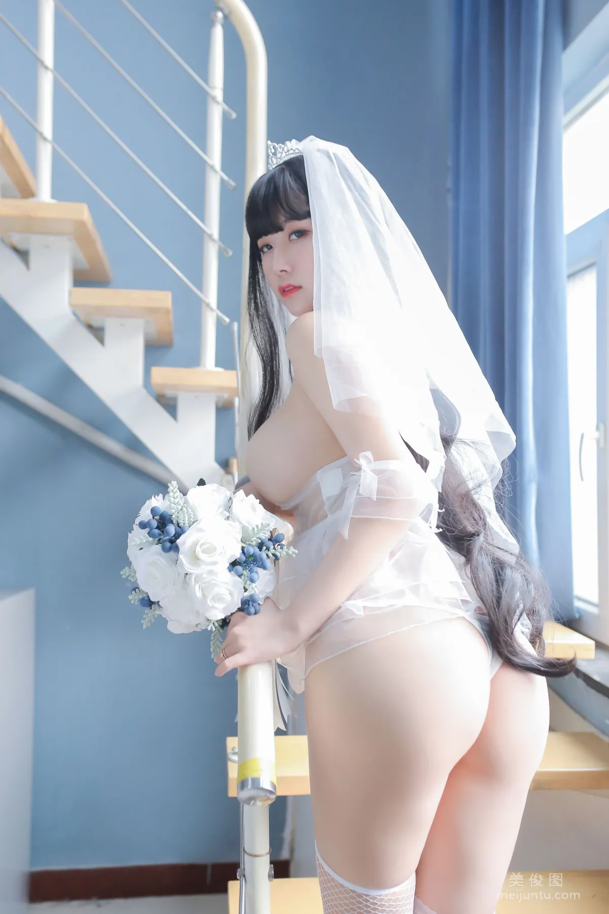 巨乳貓九醬Sakura 《長發婚紗》 寫真集 38