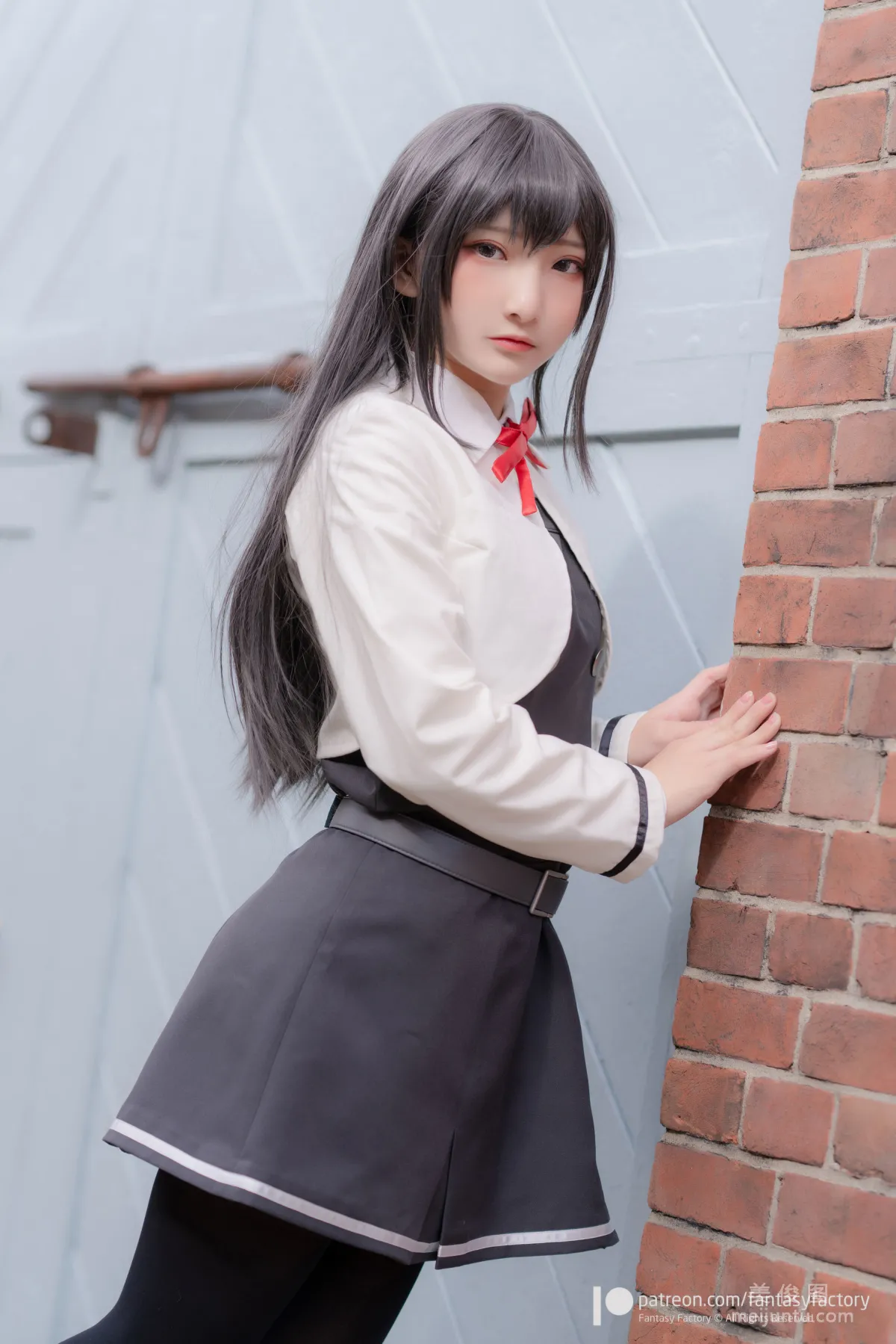 [Fantasy Factory] 小丁Cosplay 2020.01 《黑絲 和服 JK》 寫真集 16