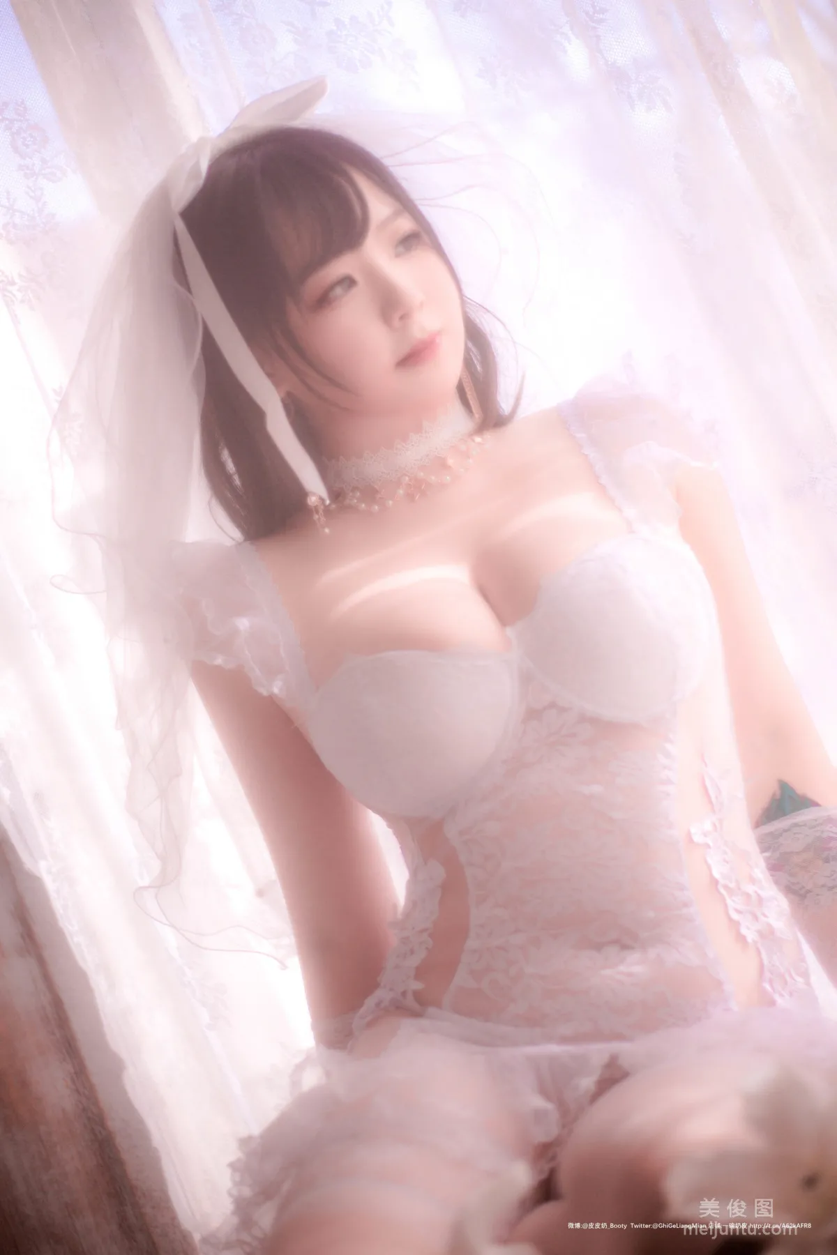 [COS福利] 皮皮奶可可愛了啦 《朦胧婚紗》 寫真集 34