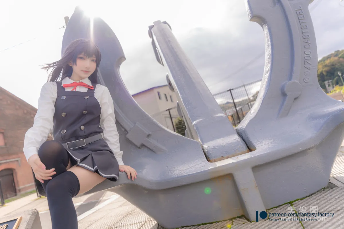 [Fantasy Factory] 小丁Cosplay 2020.01 《黑絲 和服 JK》 寫真集 32