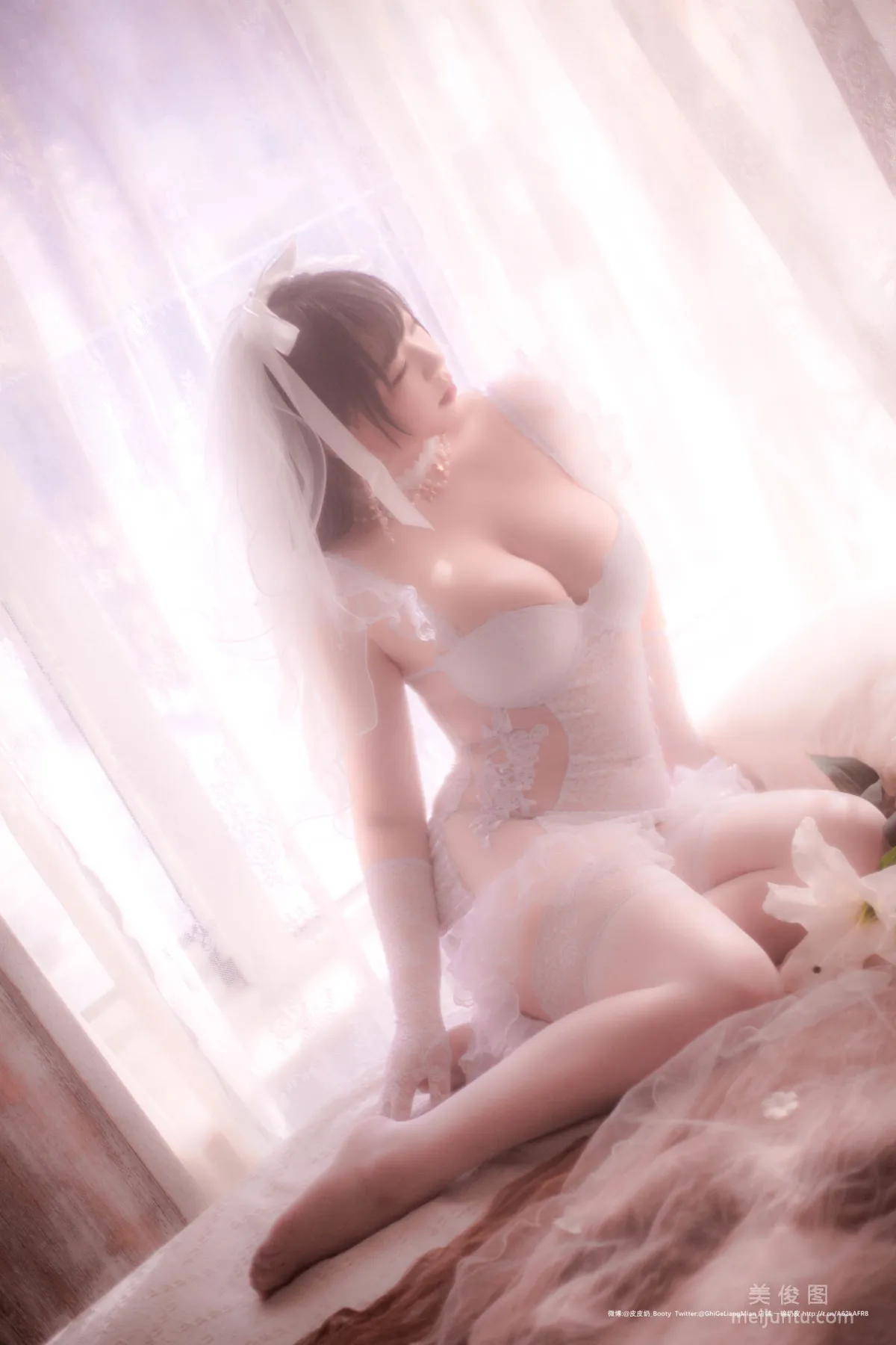 [COS福利] 皮皮奶可可愛了啦 《朦胧婚紗》 寫真集 31