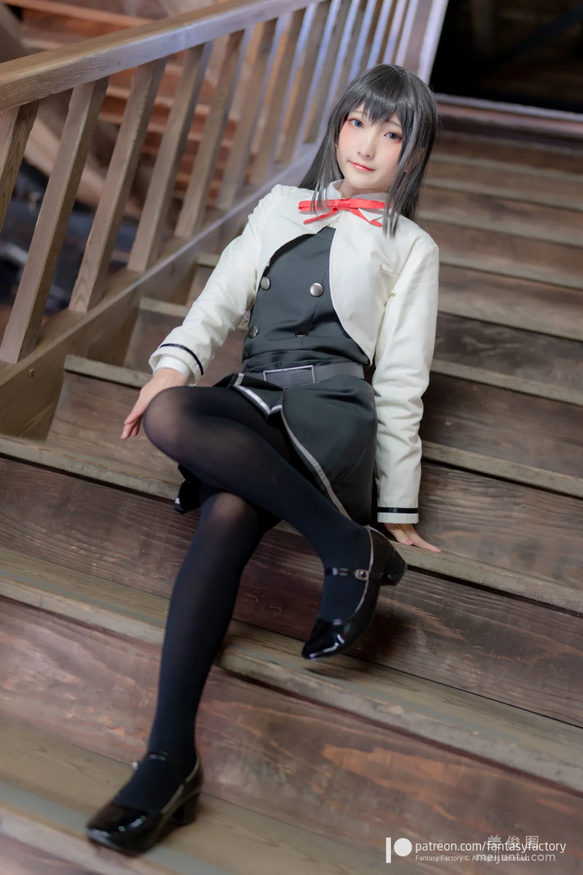 [Fantasy Factory] 小丁Cosplay 2020.01 《黑丝 和服 JK》 写真集3