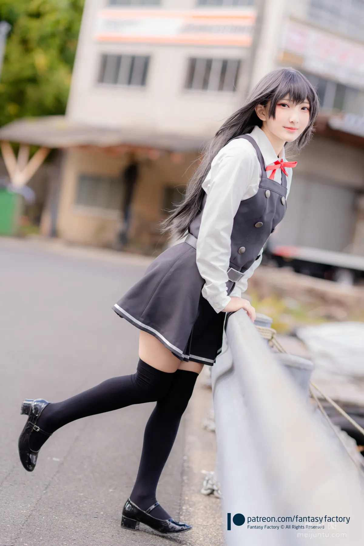 [Fantasy Factory] 小丁Cosplay 2020.01 《黑絲 和服 JK》 寫真集 28