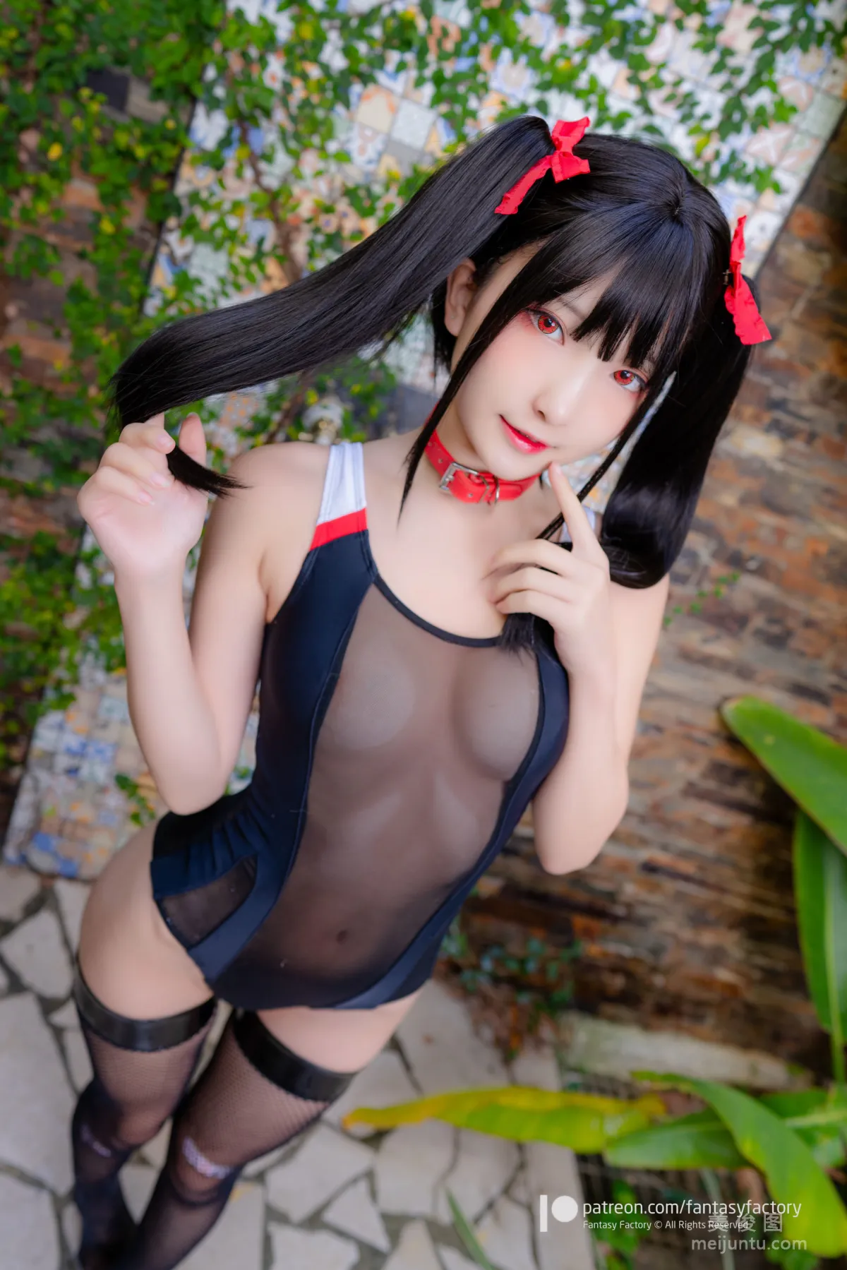 [Fantasy Factory] 小丁Cosplay 2020.01 《黑絲 和服 JK》 寫真集 71