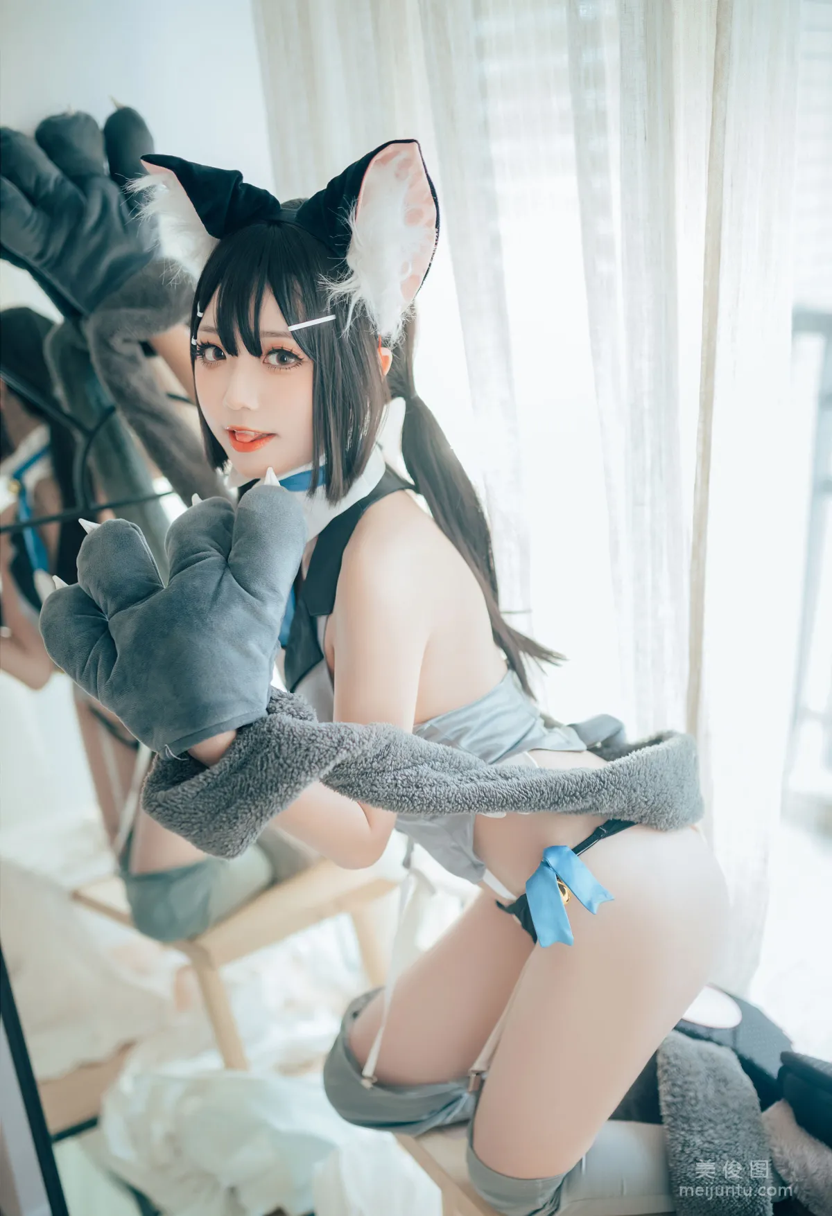 微博萌妹蓝小沂KiKi 《猫娘》 写真集5