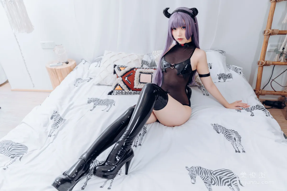 [COS福利] 芋圆侑子SJ_ 《紫发魅魔》 写真集7