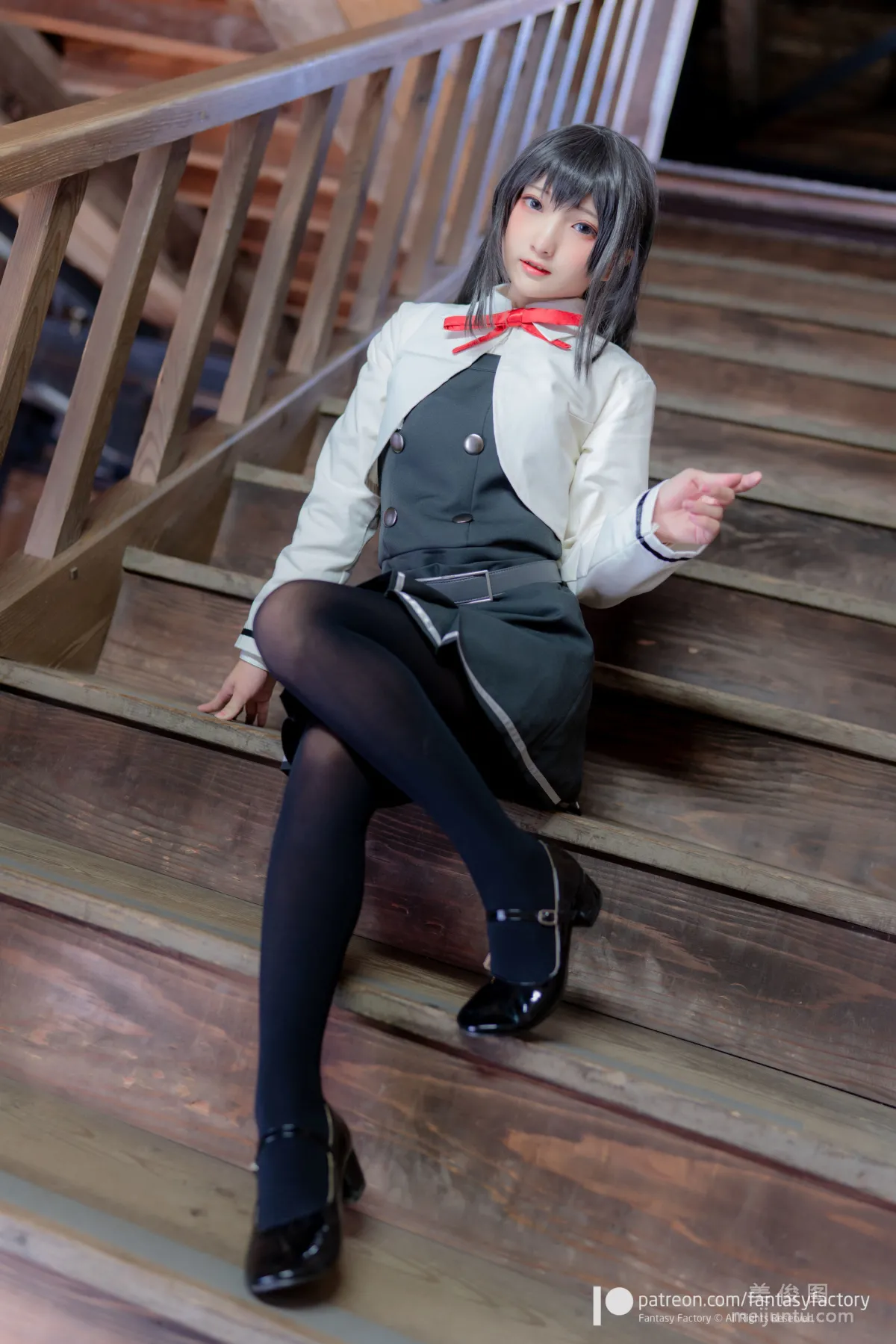 [Fantasy Factory] 小丁Cosplay 2020.01 《黑丝 和服 JK》 写真集4