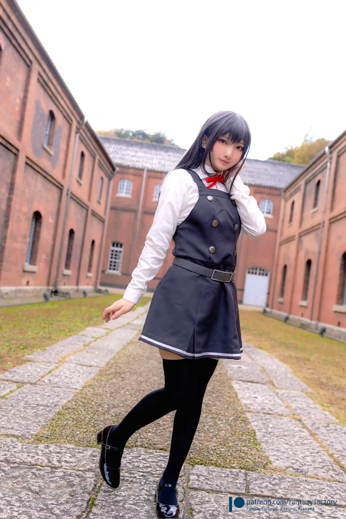[Fantasy Factory] 小丁Cosplay 2020.01 《黑絲 和服 JK》 寫真集 21