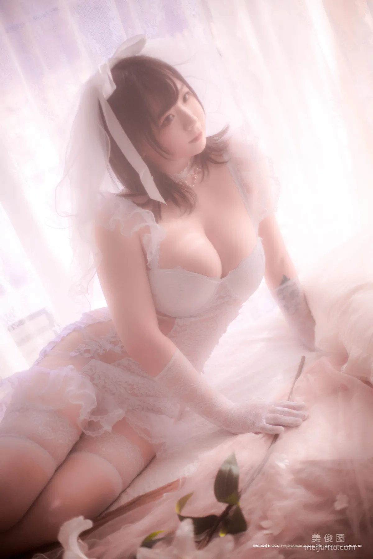 [COS福利] 皮皮奶可可愛了啦 《朦胧婚紗》 寫真集 20