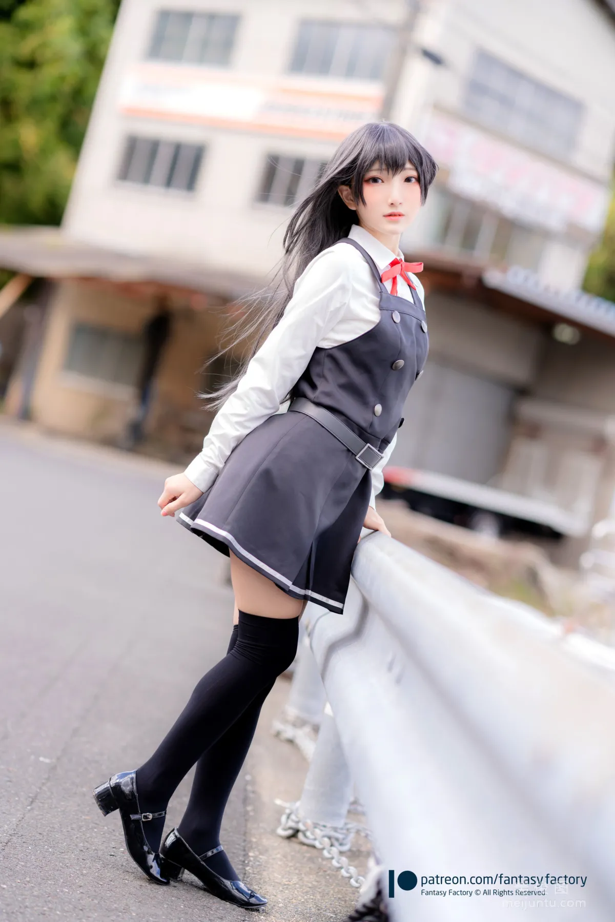 [Fantasy Factory] 小丁Cosplay 2020.01 《黑絲 和服 JK》 寫真集 29