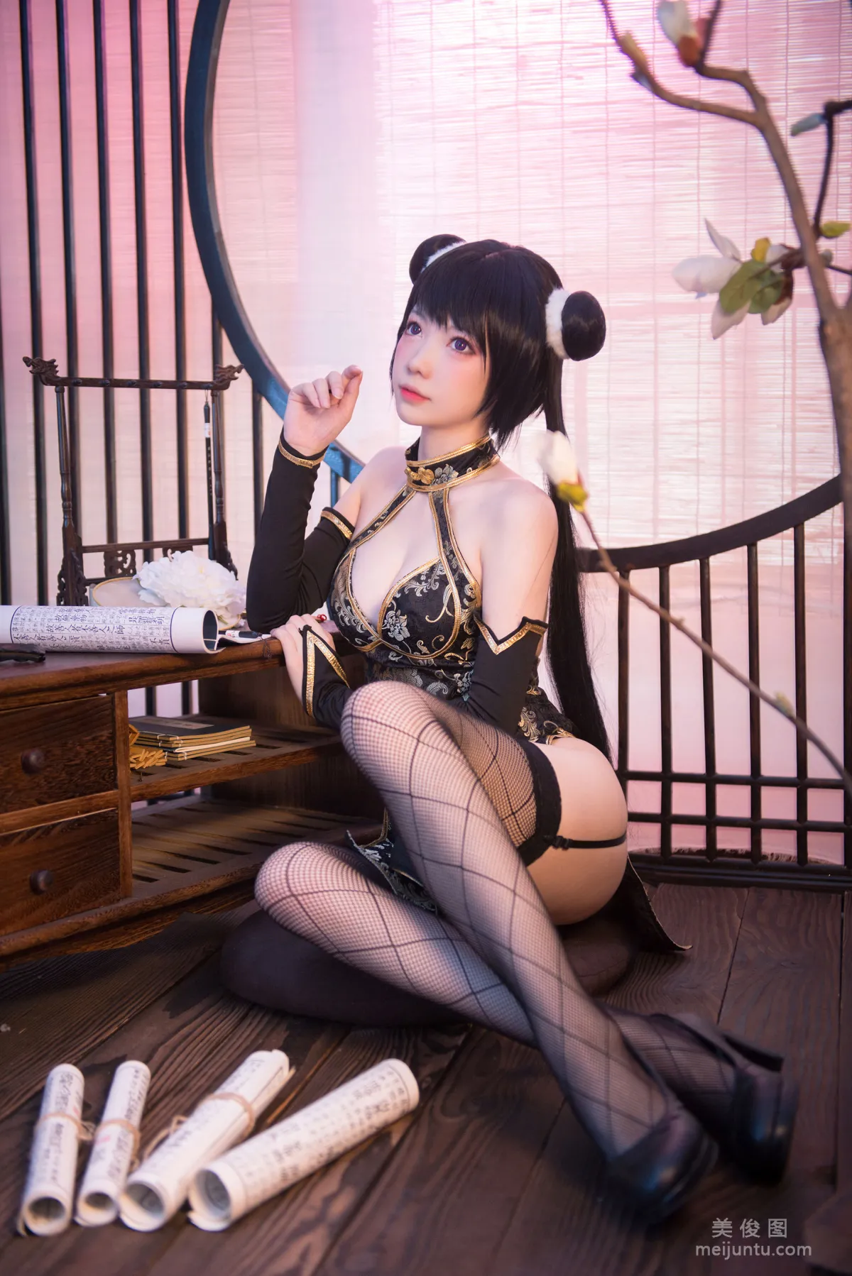 [COS福利] 大胸萌妹妖少you1 《冬月茉莉》 寫真集 8