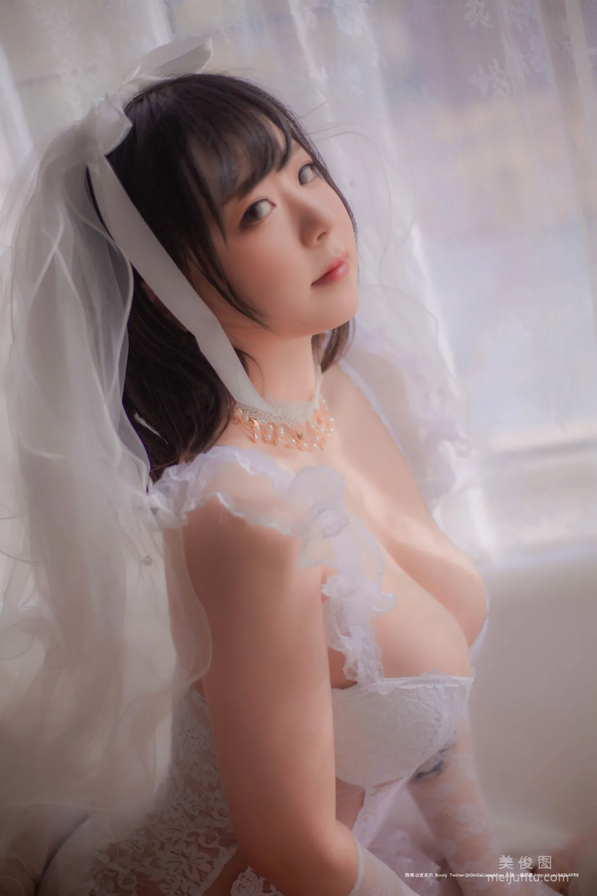 [COS福利] 皮皮奶可可愛了啦 《朦胧婚紗》 寫真集 10