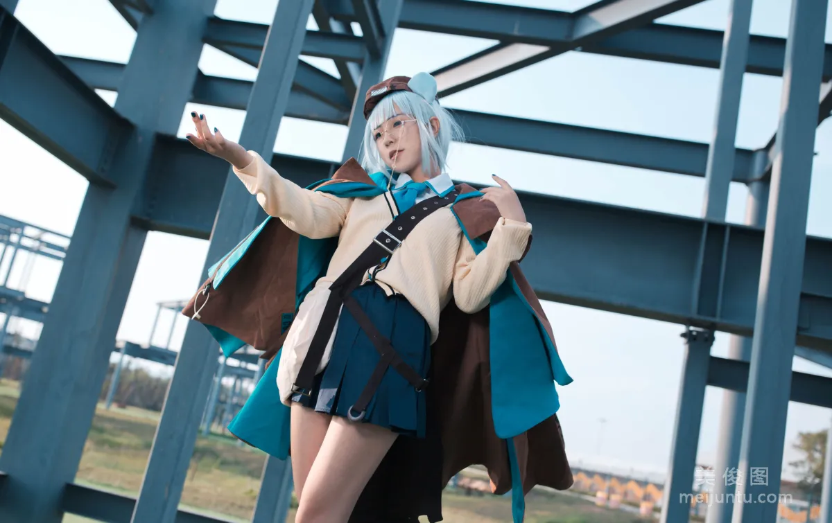 微博萌妹蓝小沂KiKi 《明日方舟》 写真集7