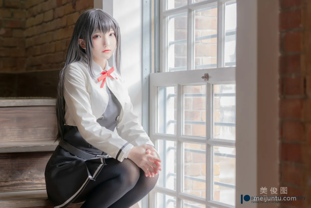 [Fantasy Factory] 小丁Cosplay 2020.01 《黑丝 和服 JK》 写真集9