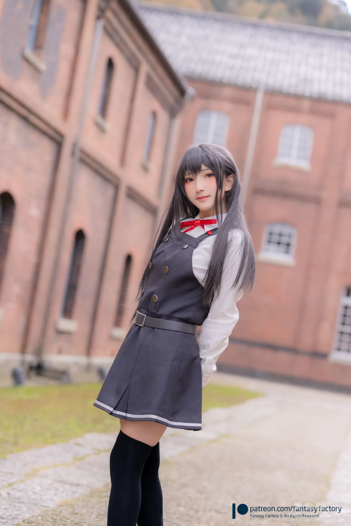 [Fantasy Factory] 小丁Cosplay 2020.01 《黑絲 和服 JK》 寫真集 23