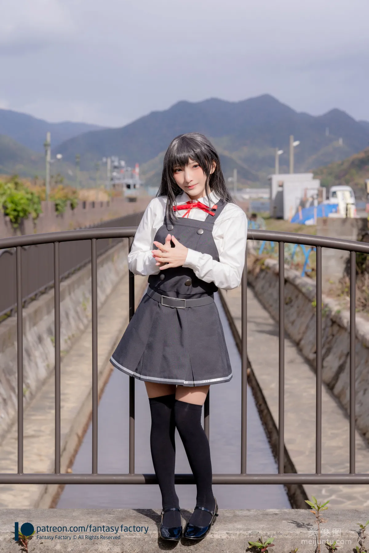 [Fantasy Factory] 小丁Cosplay 2020.01 《黑絲 和服 JK》 寫真集 33