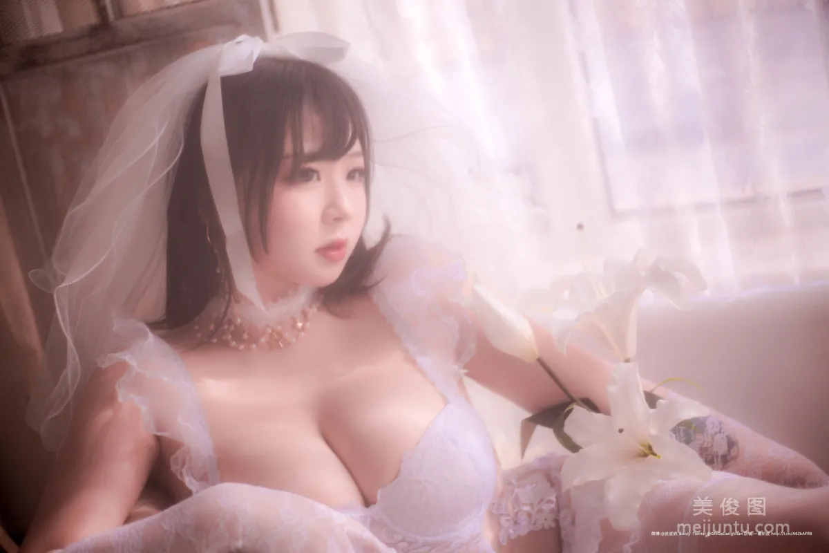 [COS福利] 皮皮奶可可愛了啦 《朦胧婚紗》 寫真集 7