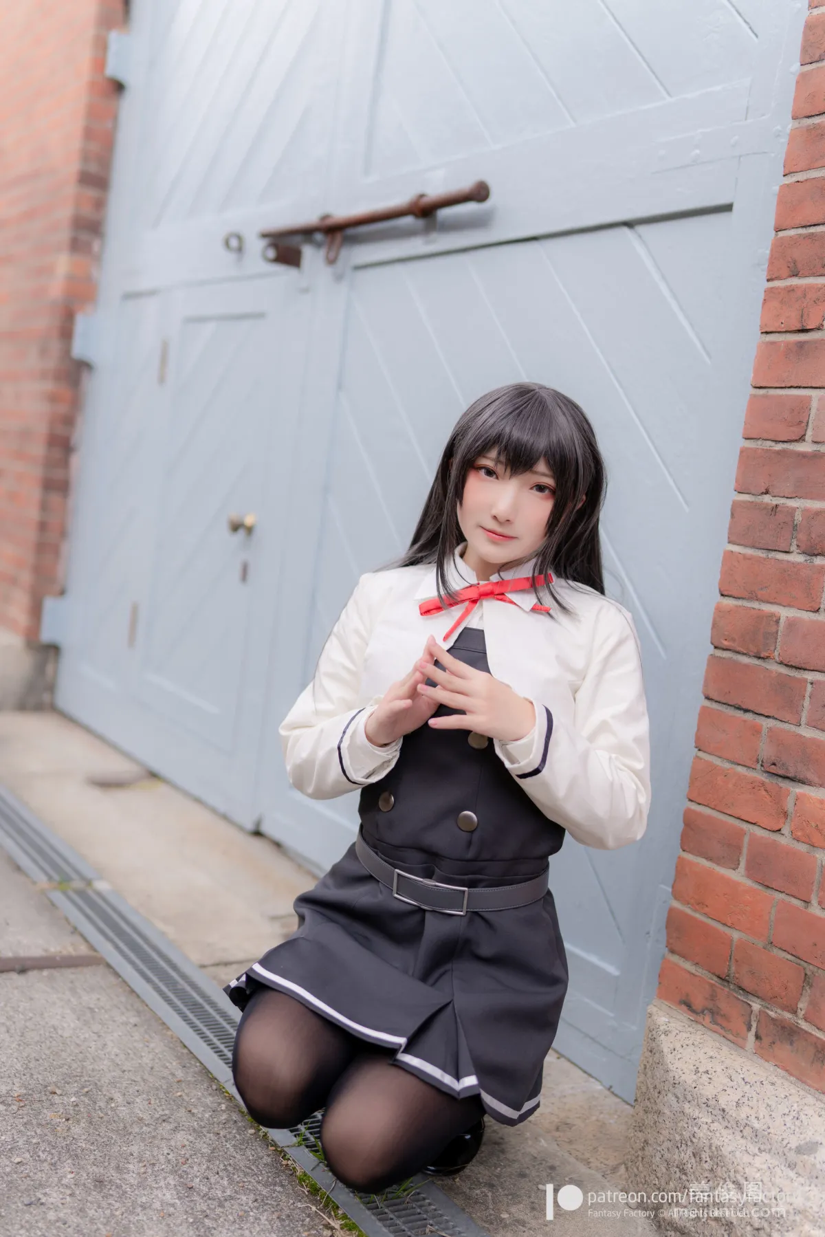 [Fantasy Factory] 小丁Cosplay 2020.01 《黑絲 和服 JK》 寫真集 17