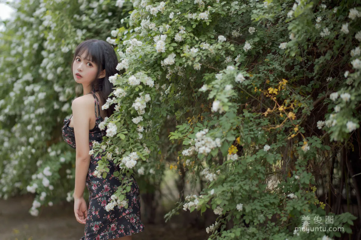 大眼萌妹黑貓貓OvO 《薔薇1》 寫真集 19