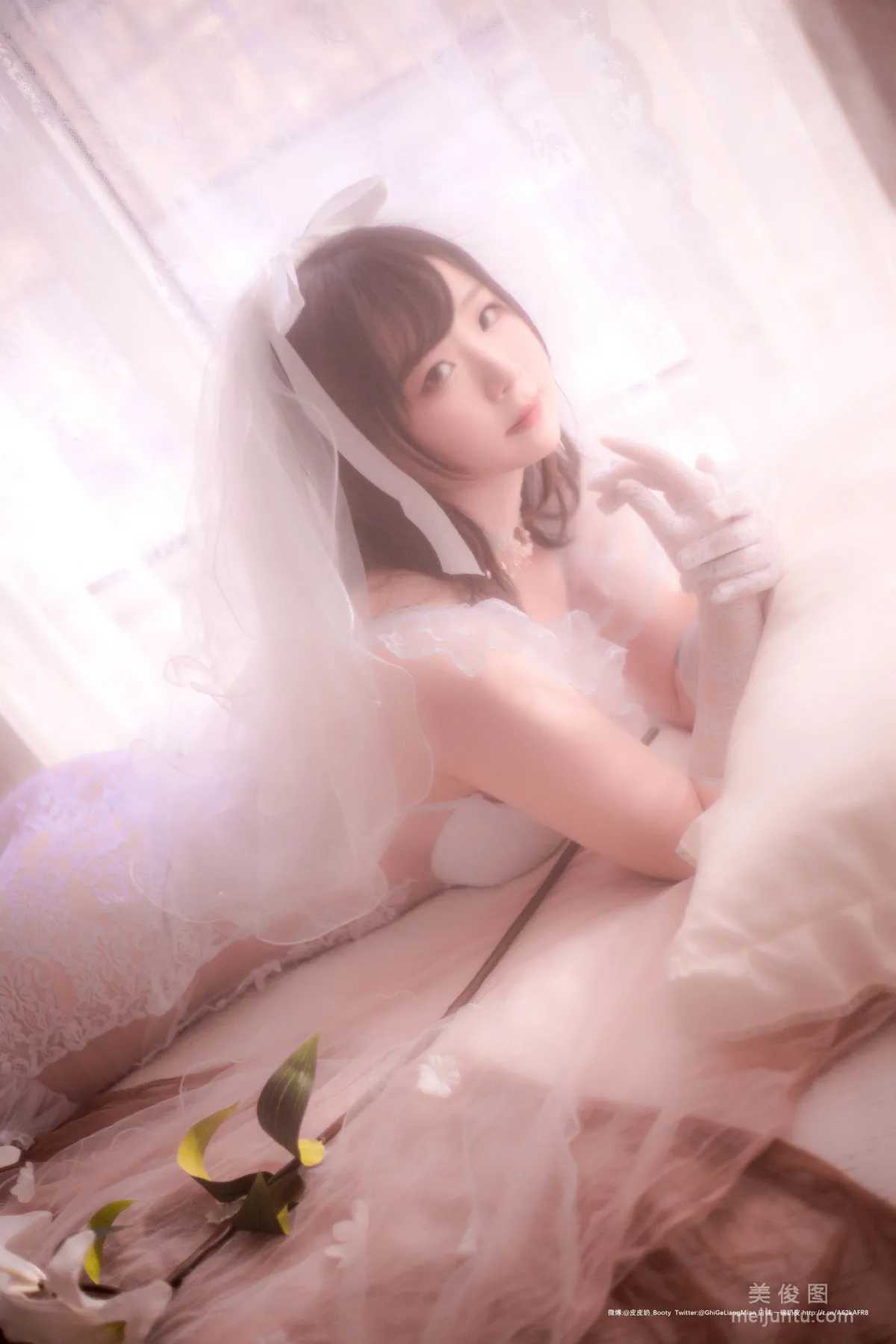 [COS福利] 皮皮奶可可愛了啦 《朦胧婚紗》 寫真集 24