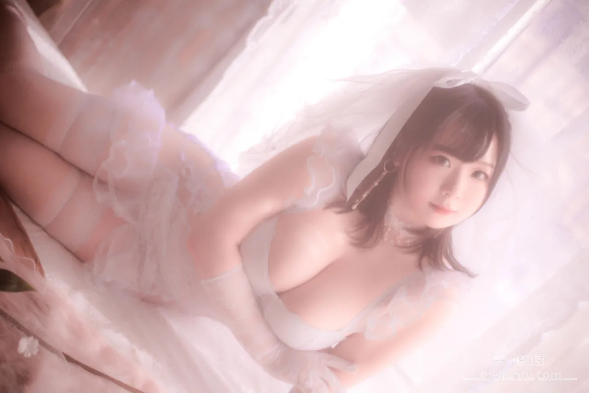 [COS福利] 皮皮奶可可愛了啦 《朦胧婚紗》 寫真集 21