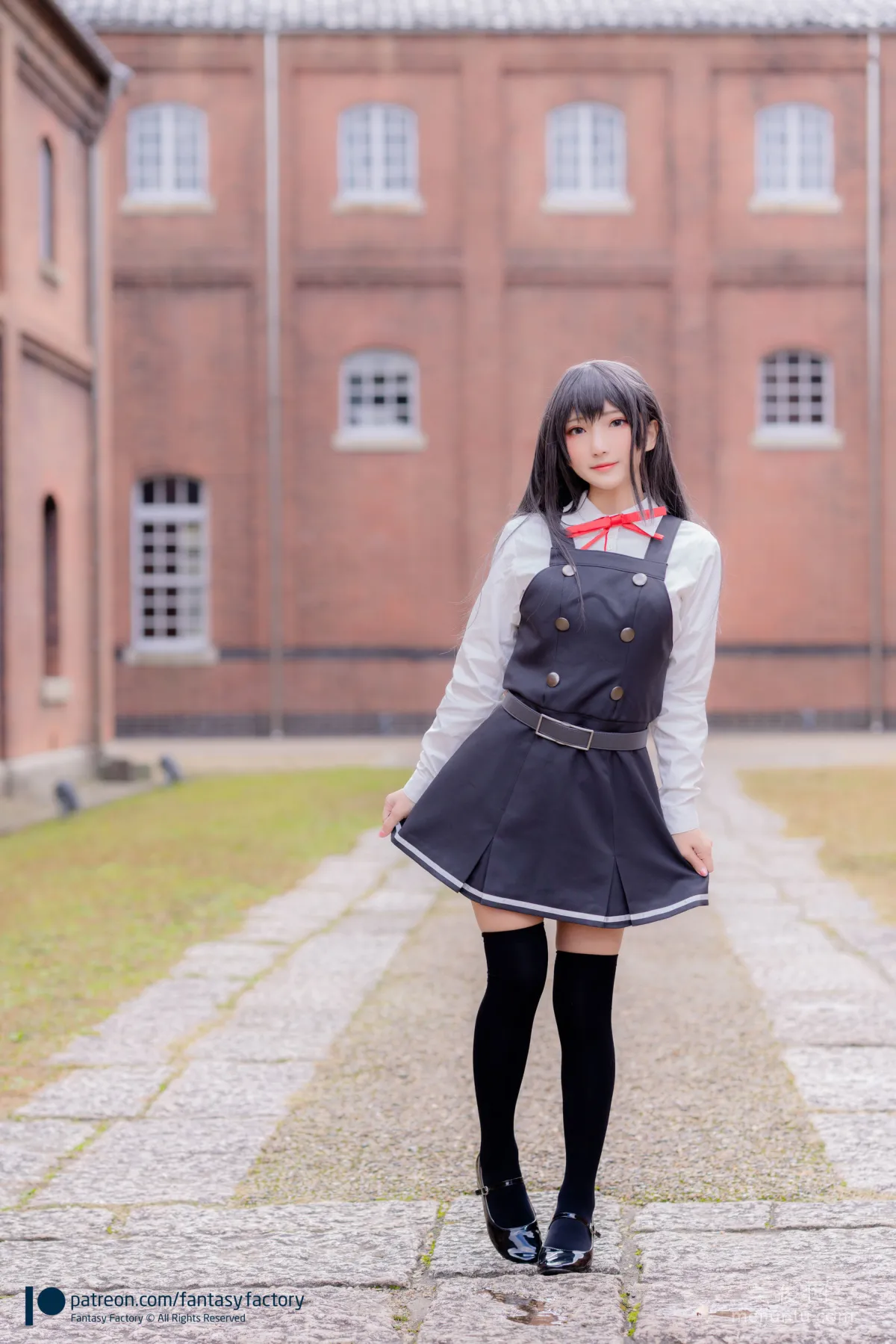 [Fantasy Factory] 小丁Cosplay 2020.01 《黑絲 和服 JK》 寫真集 26