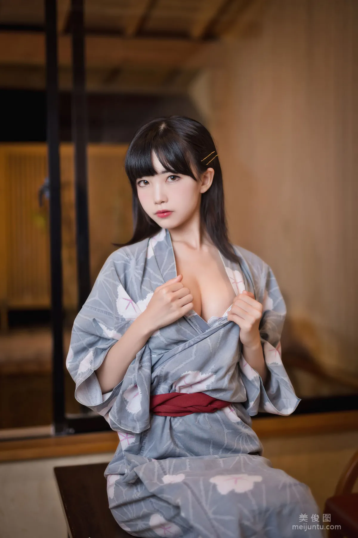 動漫博主水淼aqua 《溫泉和服》 寫真集 6