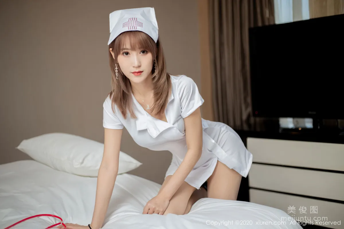 [秀人XIUREN] No.2377 周慕汐fairy - 護士裝制服系列 15