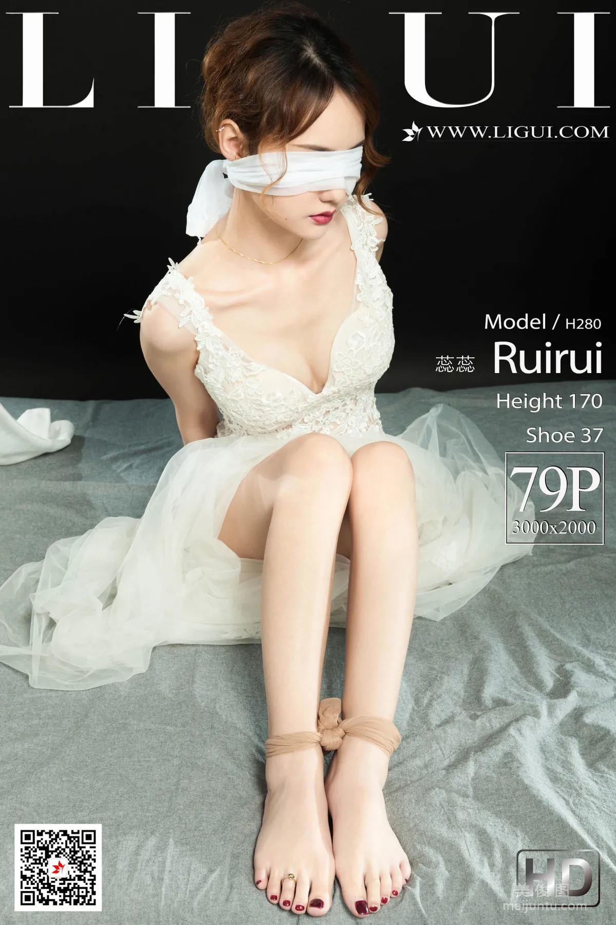 [丽柜美束Ligui] 蕊蕊 《婚纱绳艺》 写真集1
