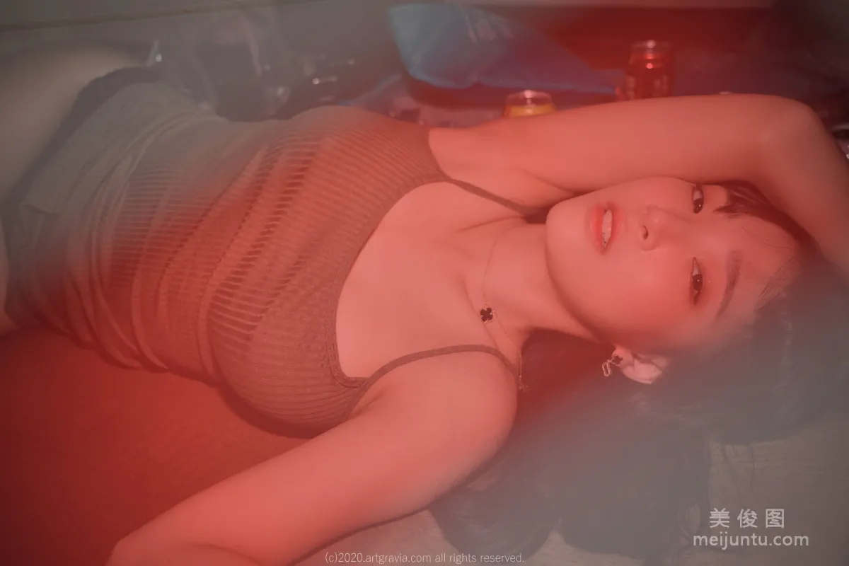 [ARTGRAVIA] VOL.190 姜仁卿 - 巨乳吊帶裙少女 30