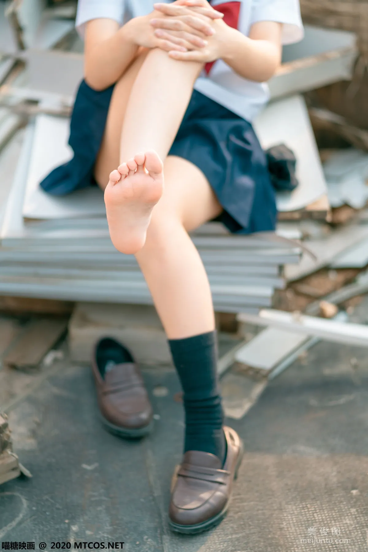 [喵糖映画] JKL.021 天台JK制服 写真集24