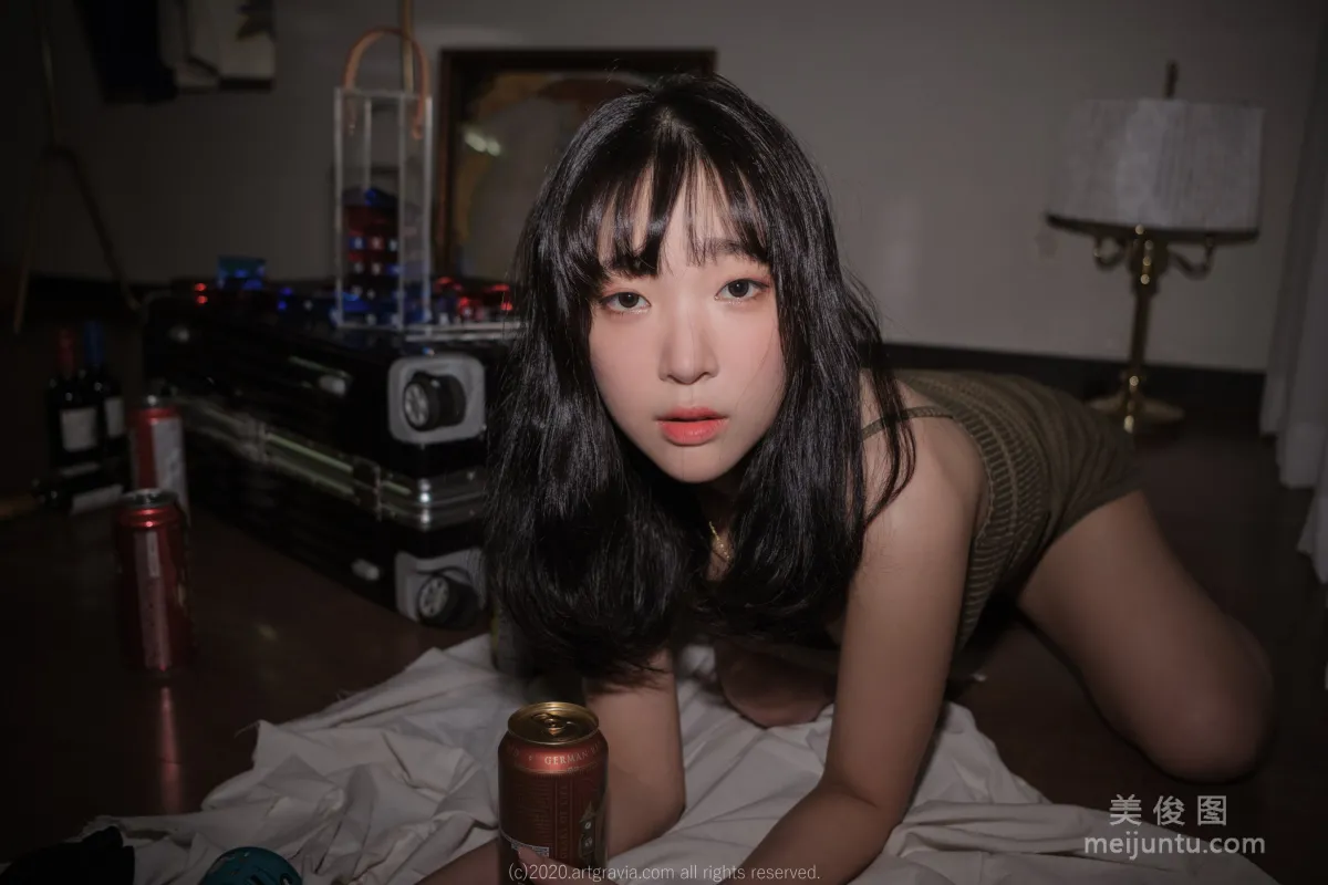 [ARTGRAVIA] VOL.190 姜仁卿 - 巨乳吊帶裙少女 14