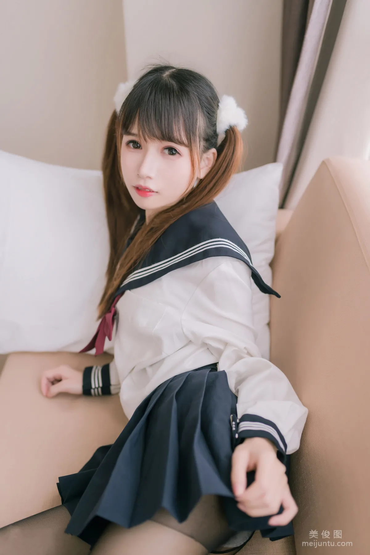 [喵糖映画] JKL.023 双马尾JK制服 写真集1