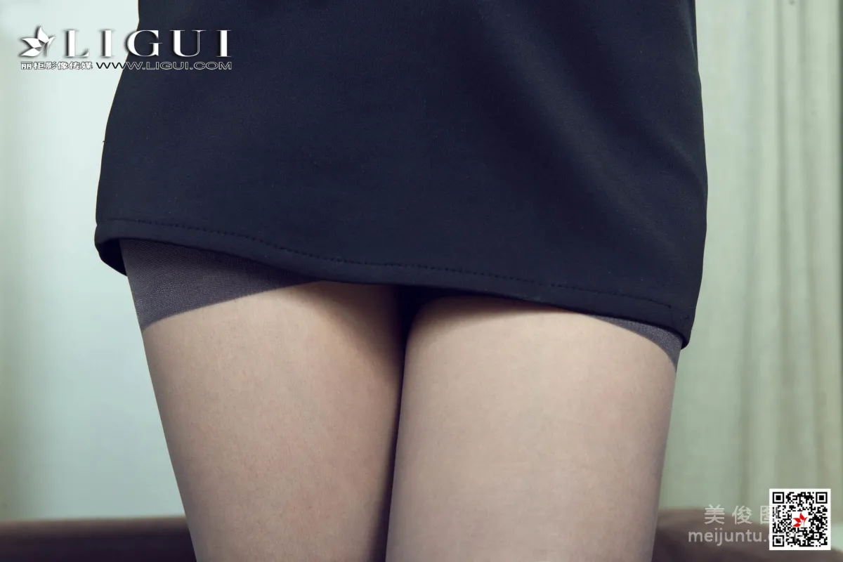[麗櫃Ligui] Model 子晴 - 極品灰絲空姐美腿 14