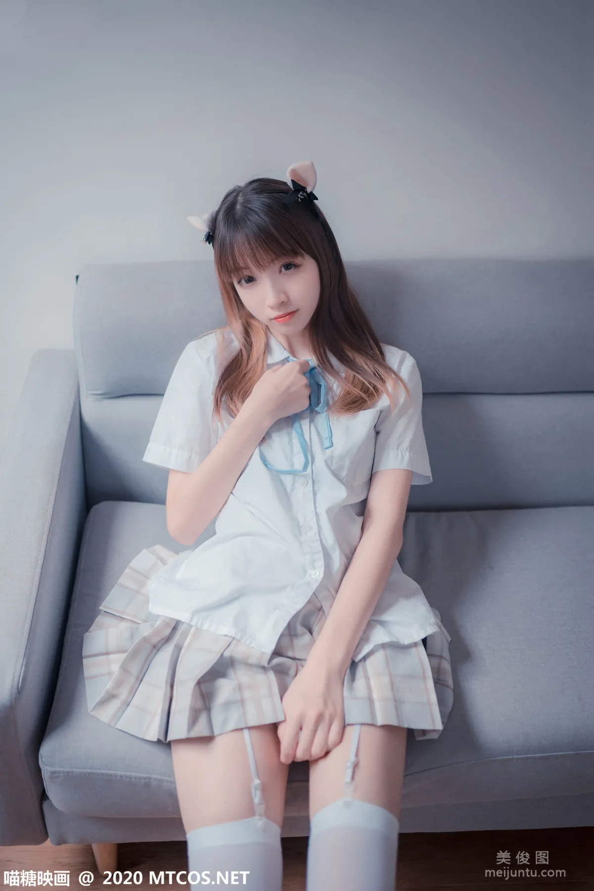 [喵糖映画] JKL.019 猫耳JK制服 写真集10
