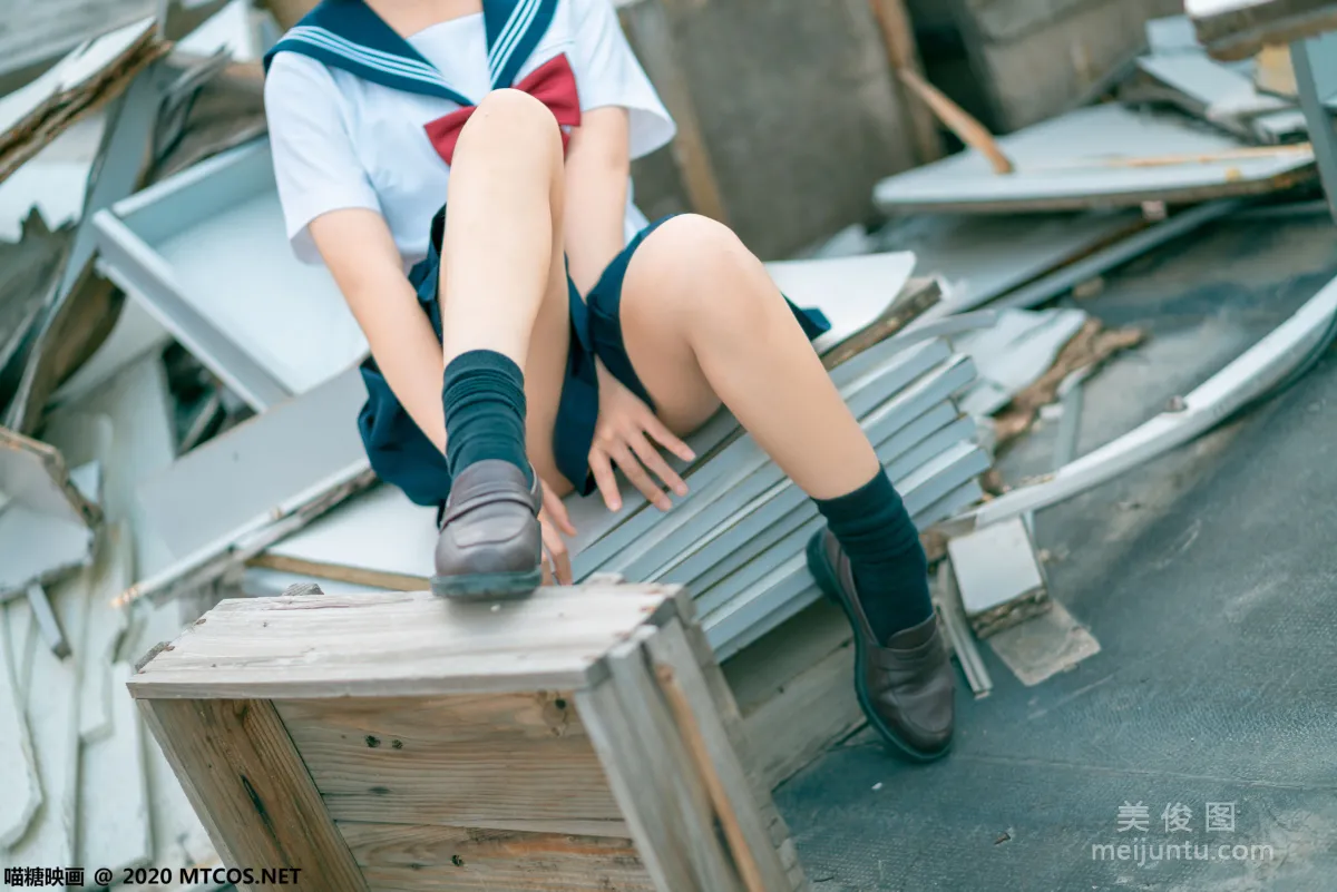 [喵糖映画] JKL.021 天台JK制服 写真集7