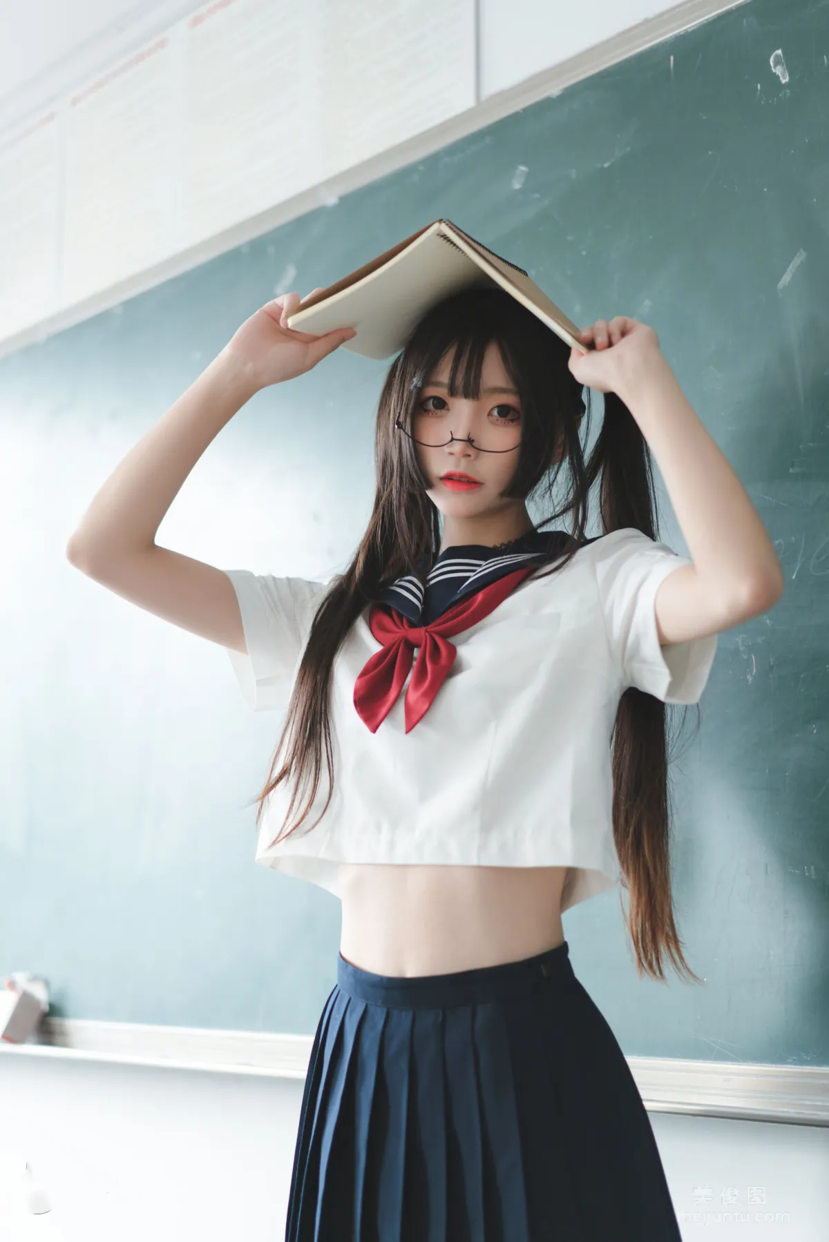 [喵糖映画] JKL.022 教室JK制服 写真集33
