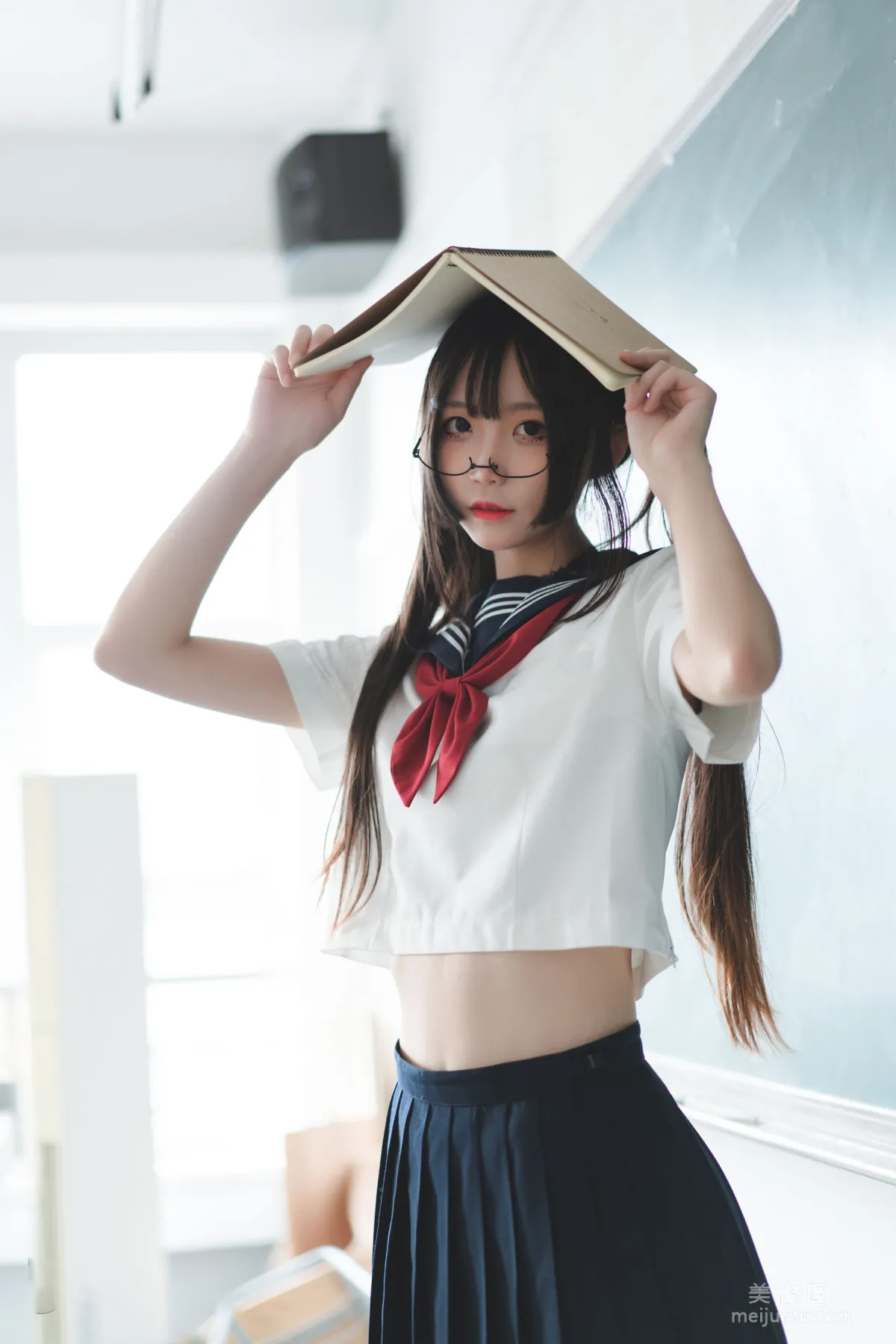 [喵糖映画] JKL.022 教室JK制服 写真集34