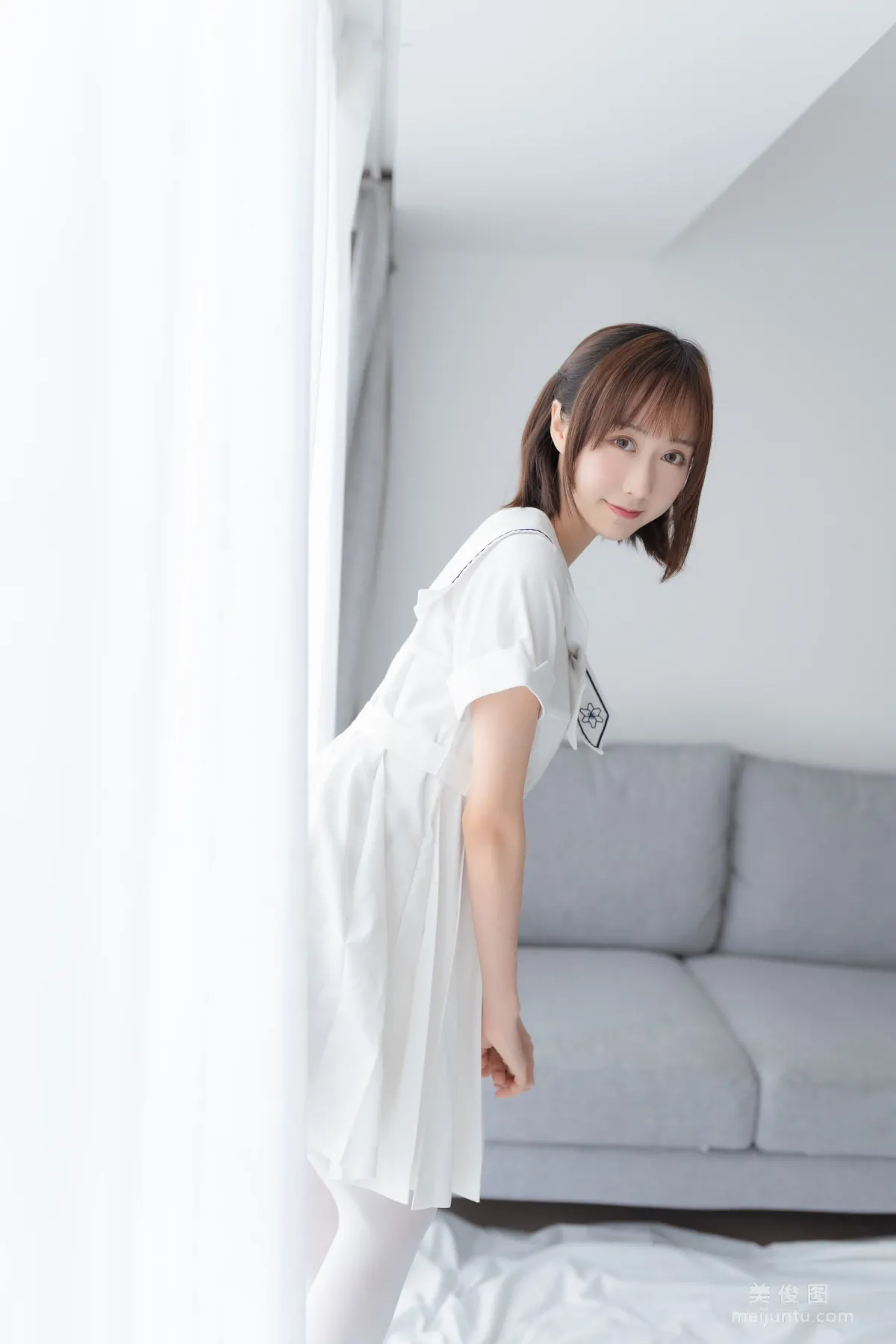 [喵糖映画] VOL.271 纯色白裙 写真集8