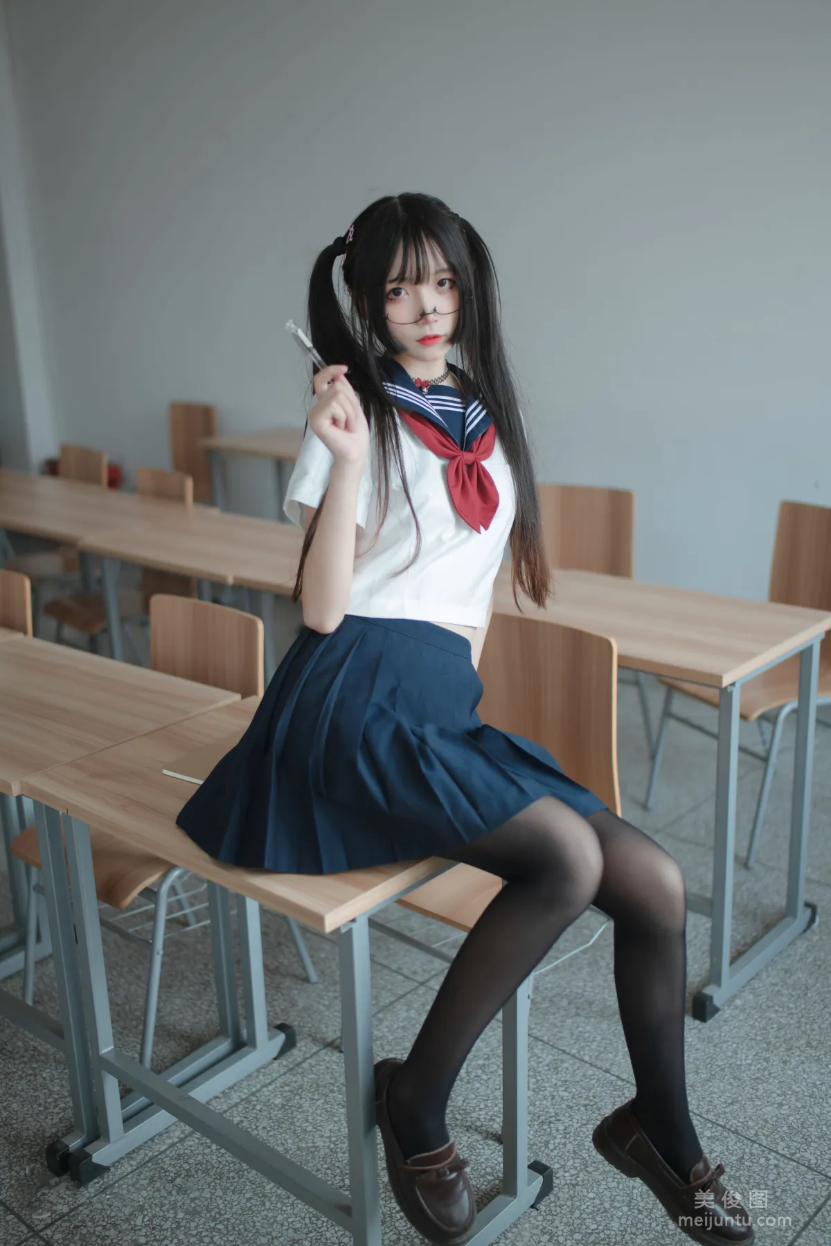 [喵糖映画] JKL.022 教室JK制服 写真集16